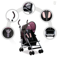 Yolo Raccoon Pink Stroller