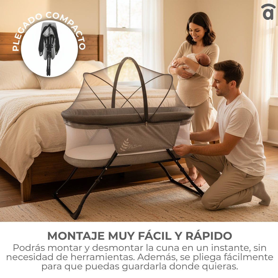 Trip Natura folding mini crib