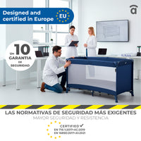 Cuna de viaje Creta gris