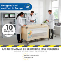 Smooth Animalia Travel Crib