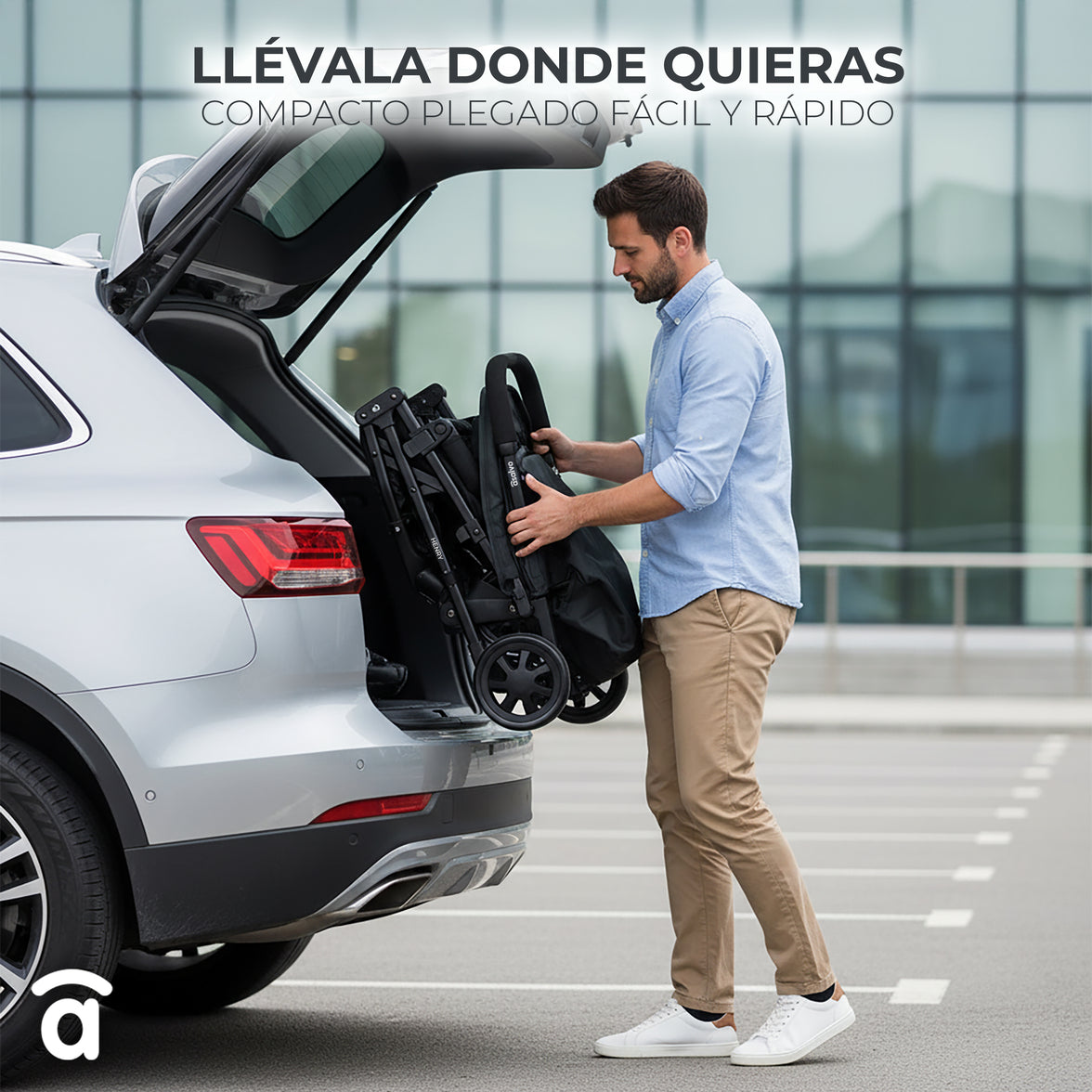 Carrinho Duplo Henry Preto