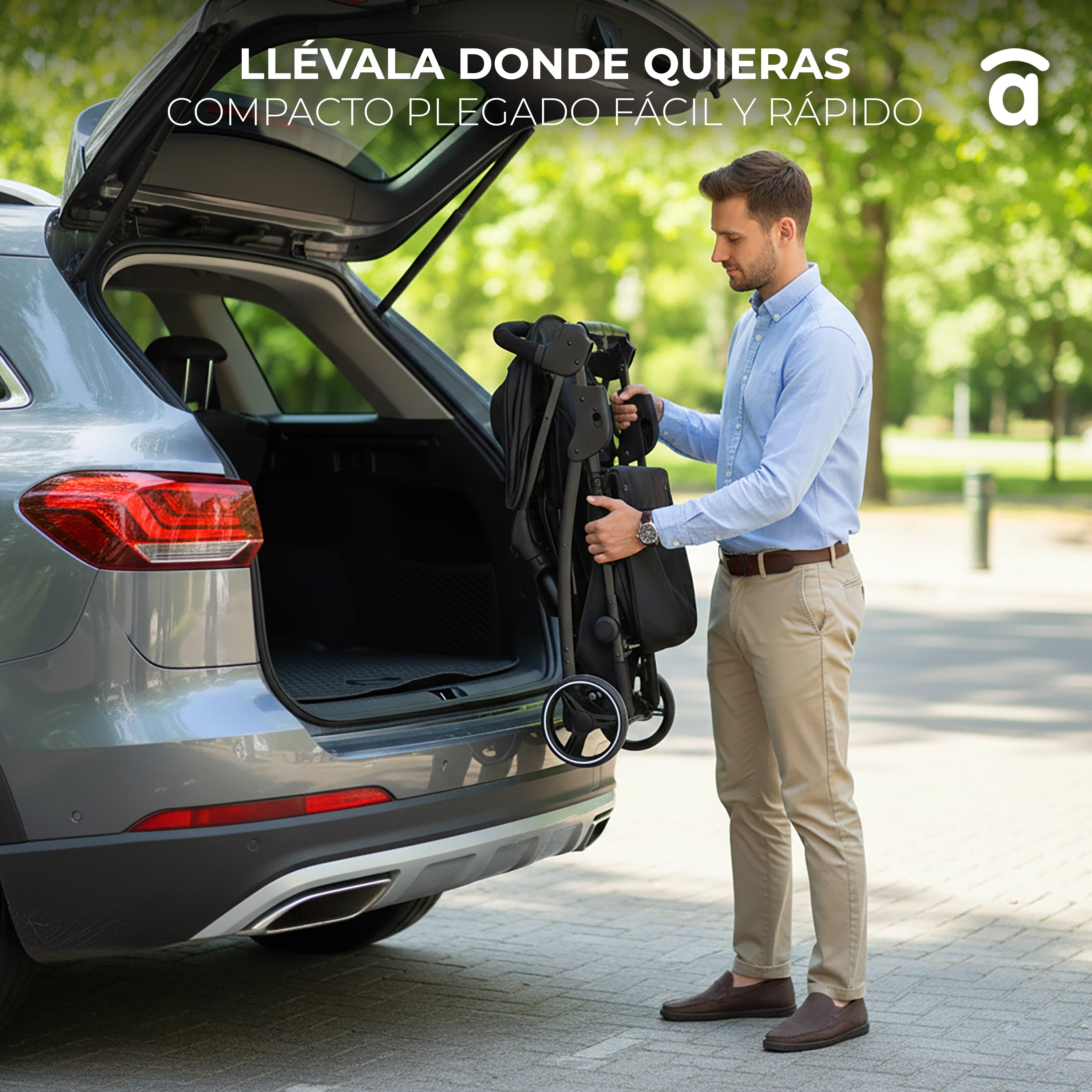 Silla de paseo América 3 negro