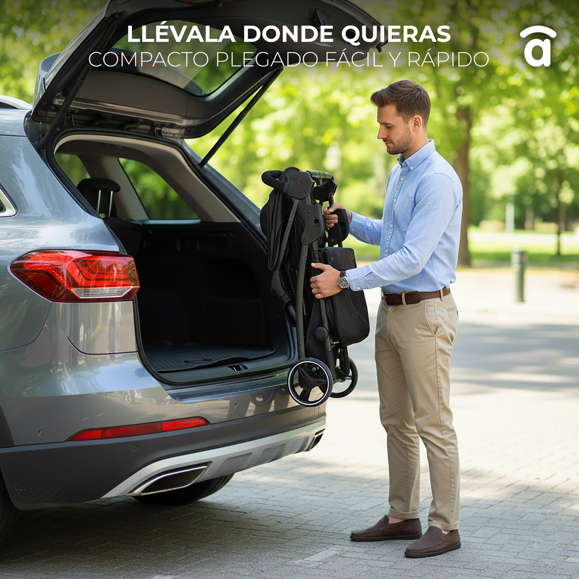 Silla de paseo América 3 negro