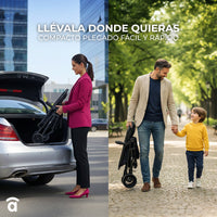 Trio conversível cinza Biarritz