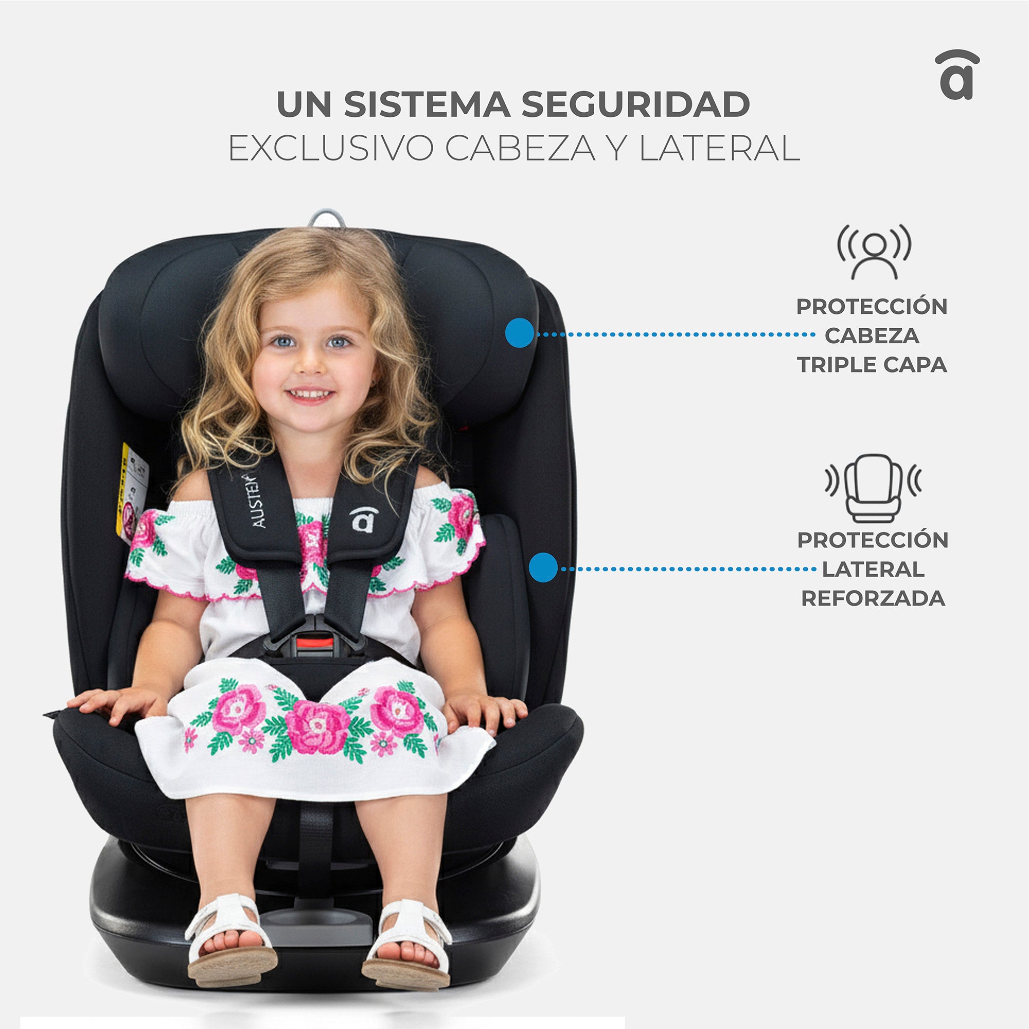 Silla de Auto I-Size Austen 2 Negro