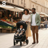 Poussette noire emblématique