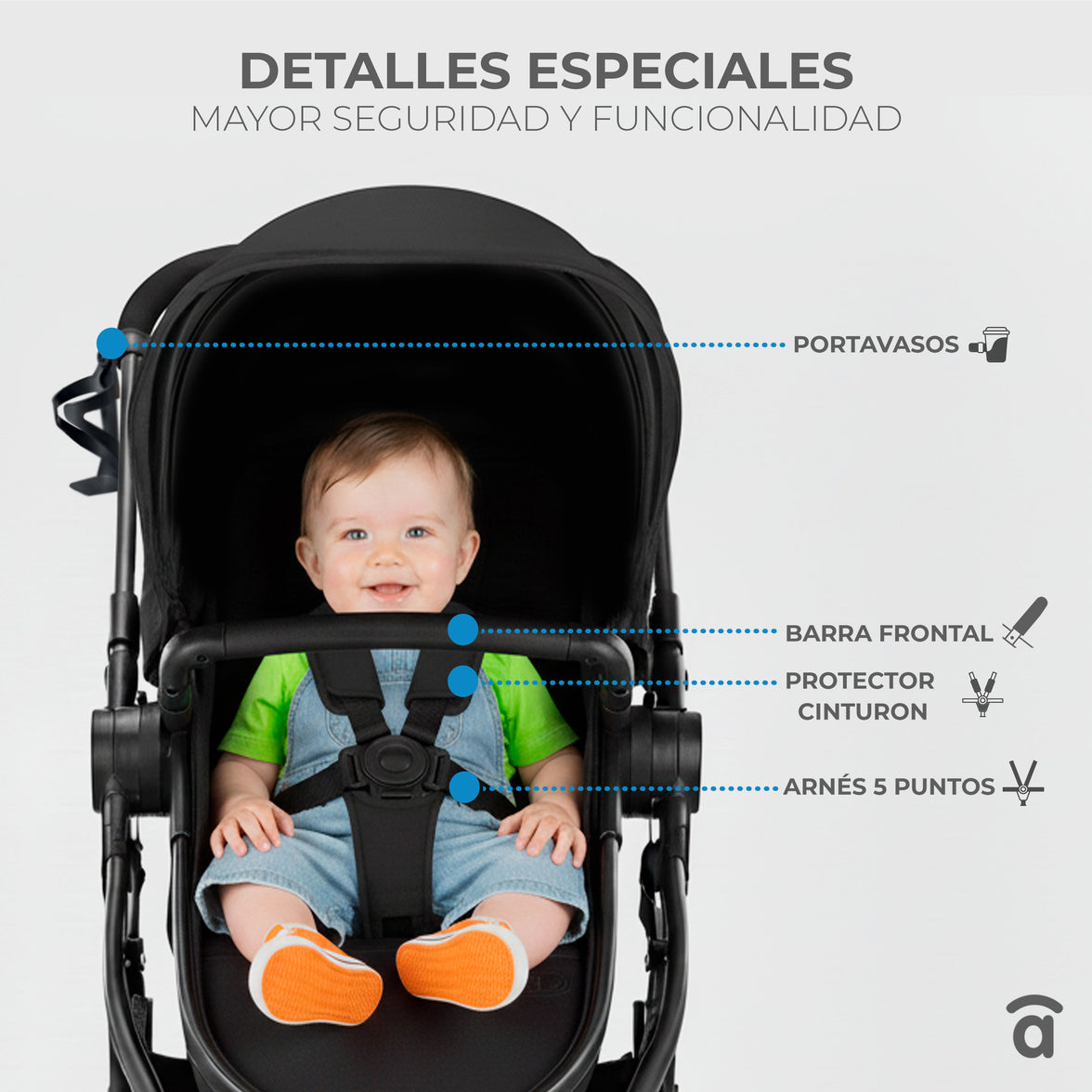 Beige Happy Convertible Trio