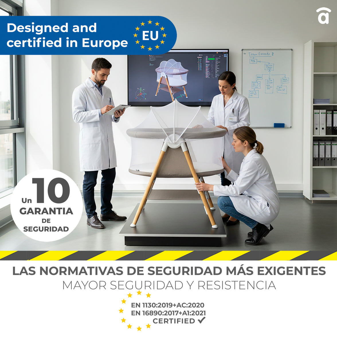 Mini Berço Nidus 2 Bege