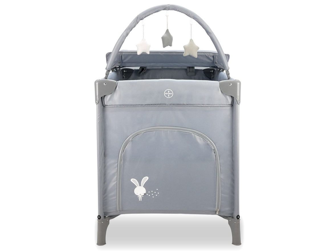 Gray Bunny Complete Travel Crib