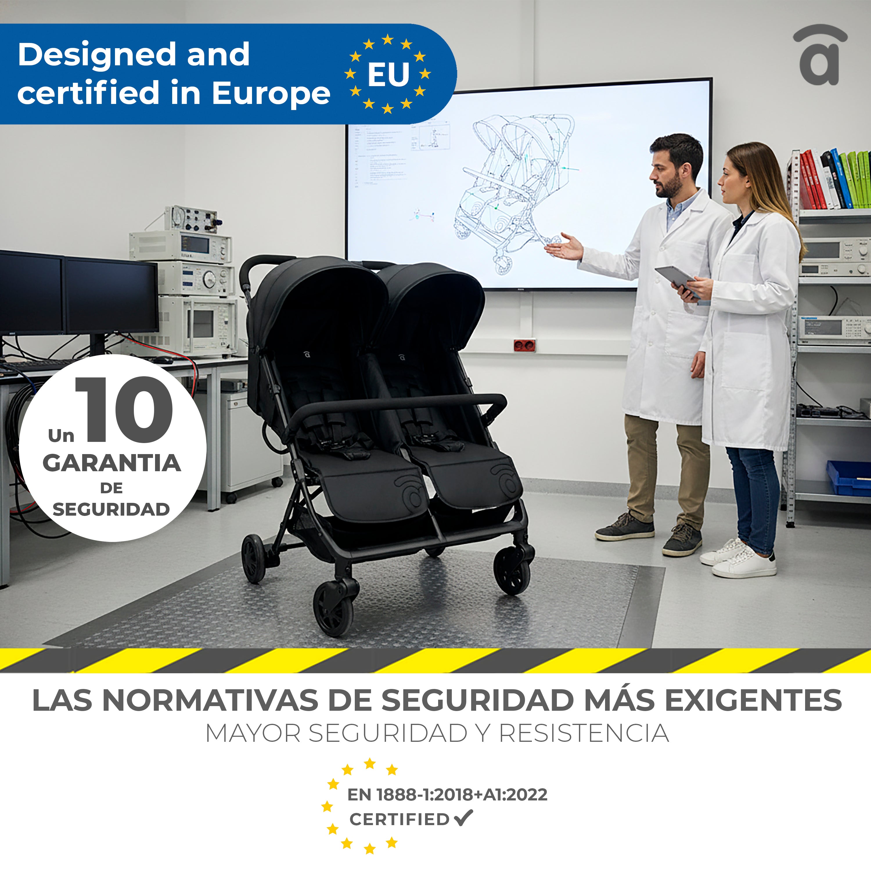 Carrinho Duplo Henry Preto