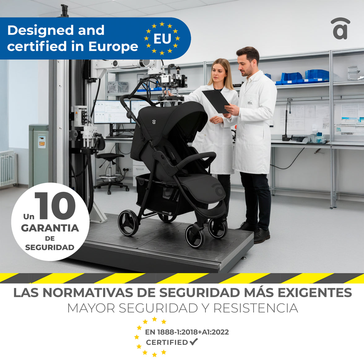 Silla de paseo América 3 negro