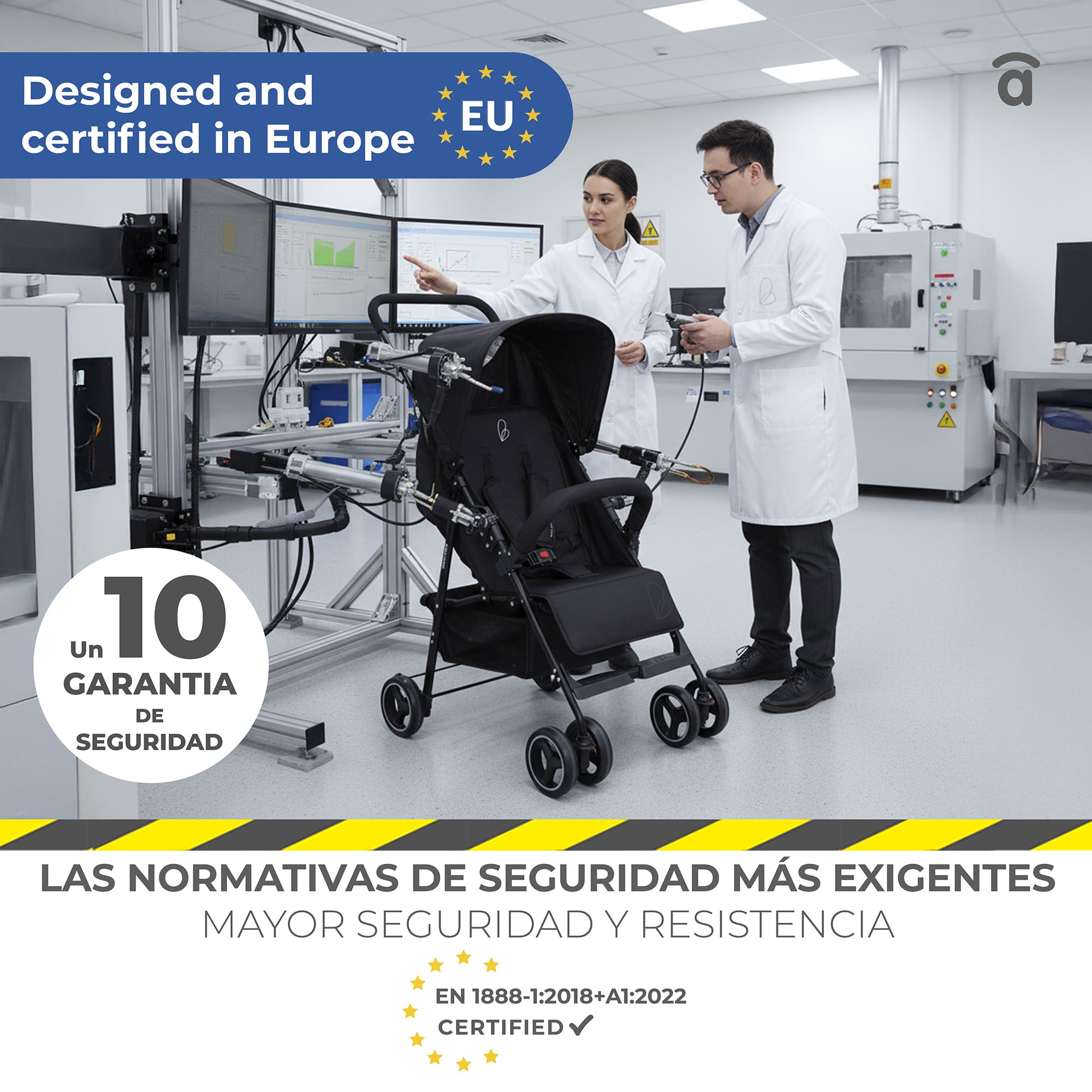 Berlin black stroller