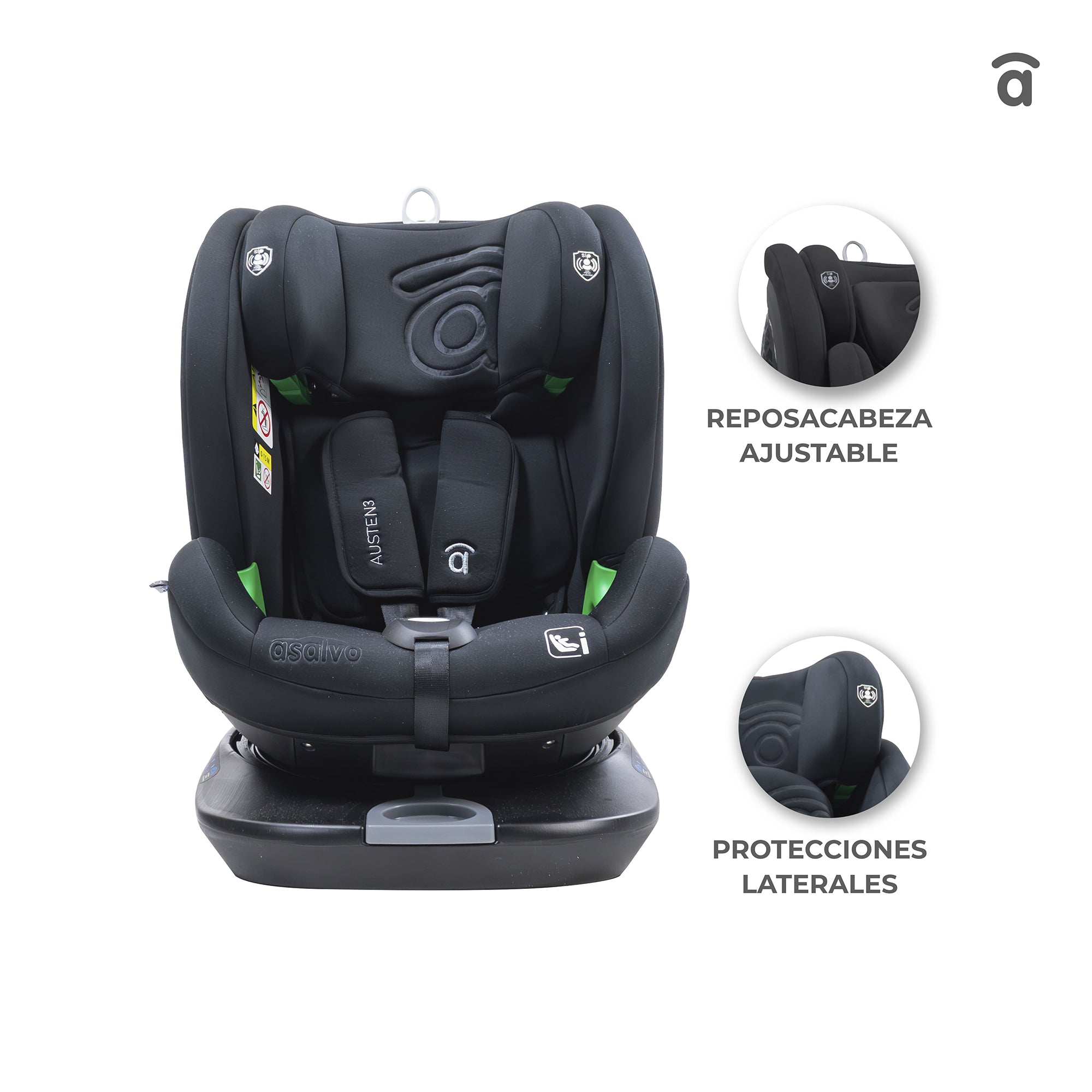 Silla de Auto Austen 3 Negra