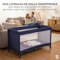 Cuna de viaje Creta gris