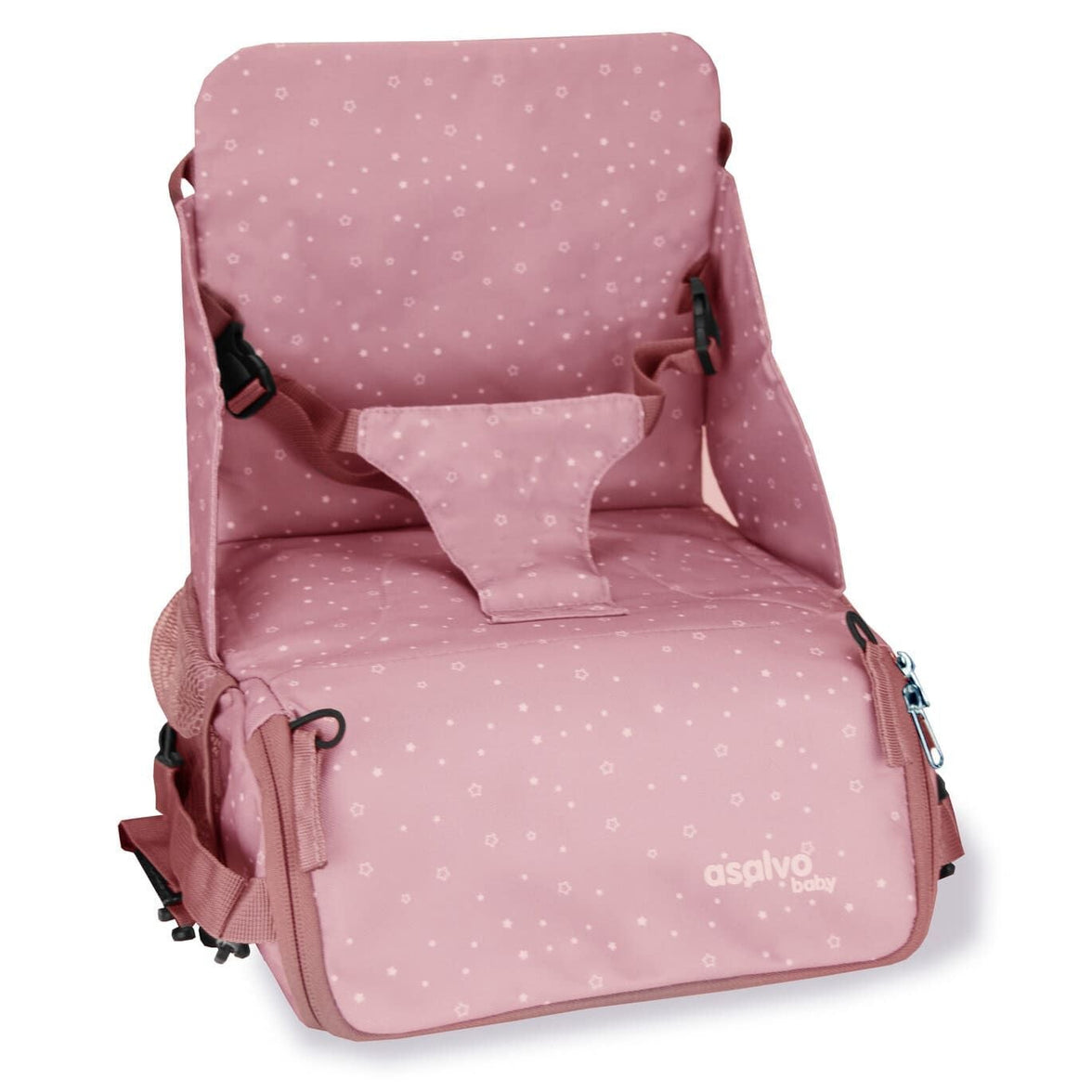 Travel highchair - Pink Stars Hummus Bag