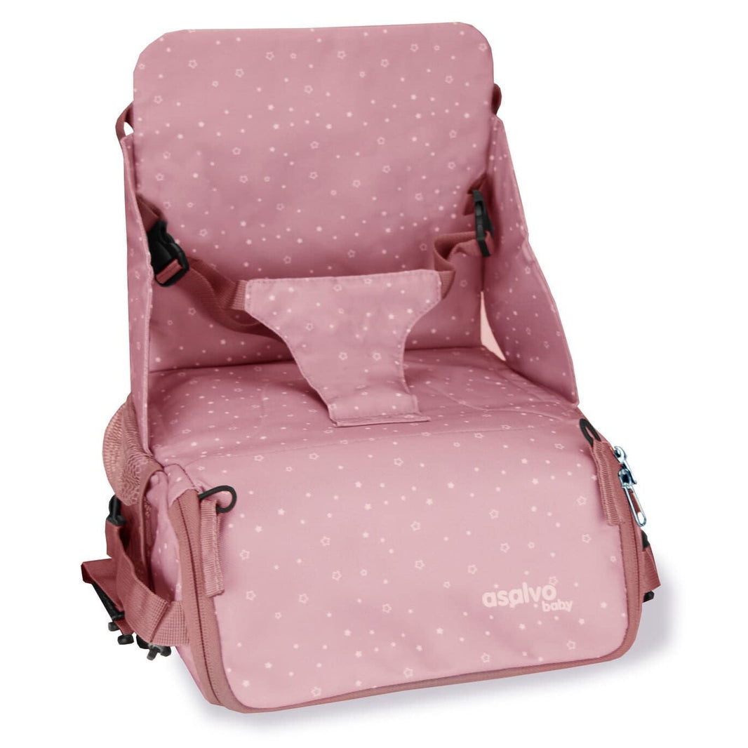 Travel highchair - Pink Stars Hummus Bag