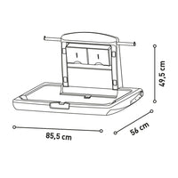 Cambiador de pared Care