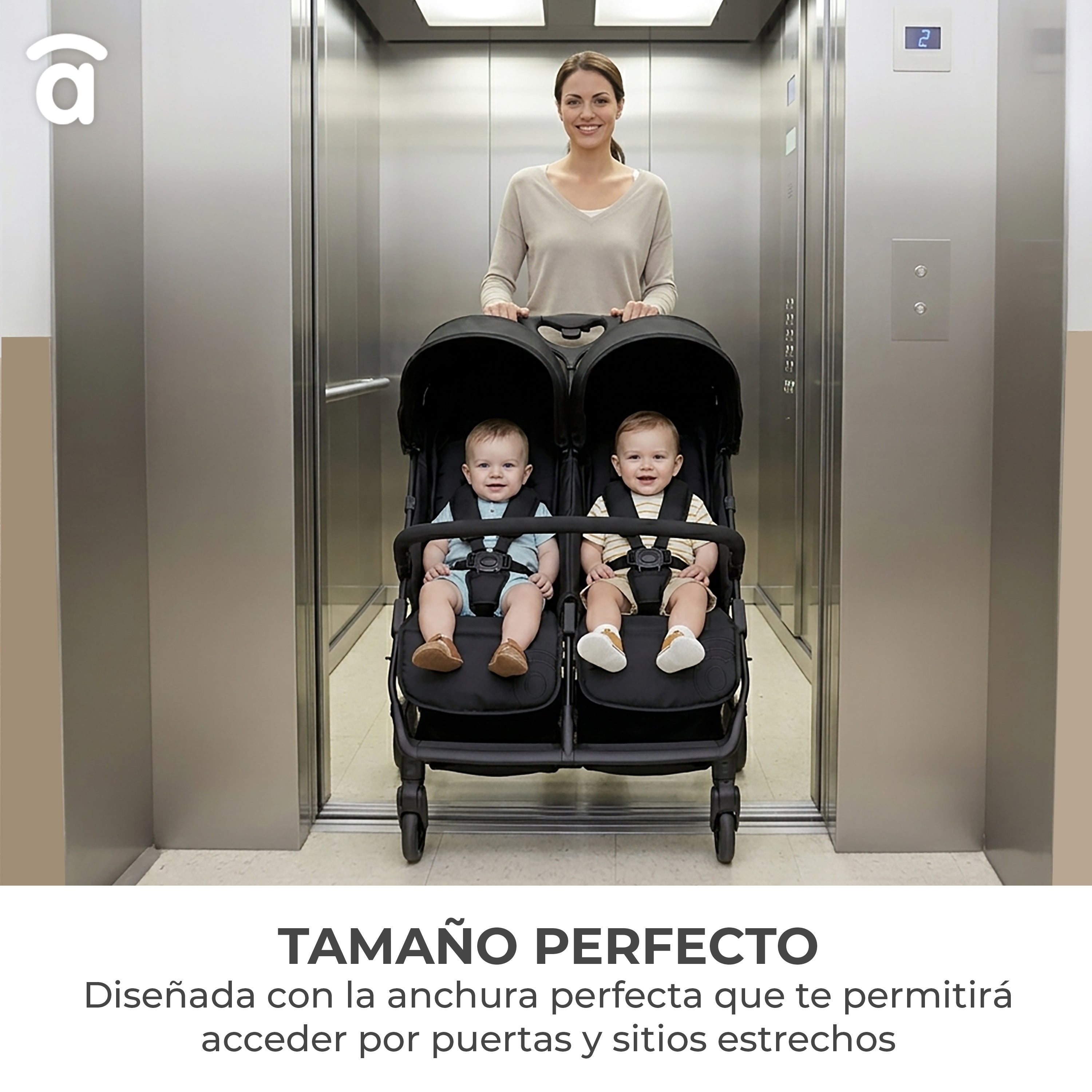 Carrinho Duplo Henry Preto