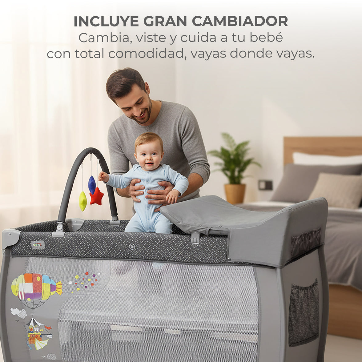 Moedor completo para berço de viagem Plus