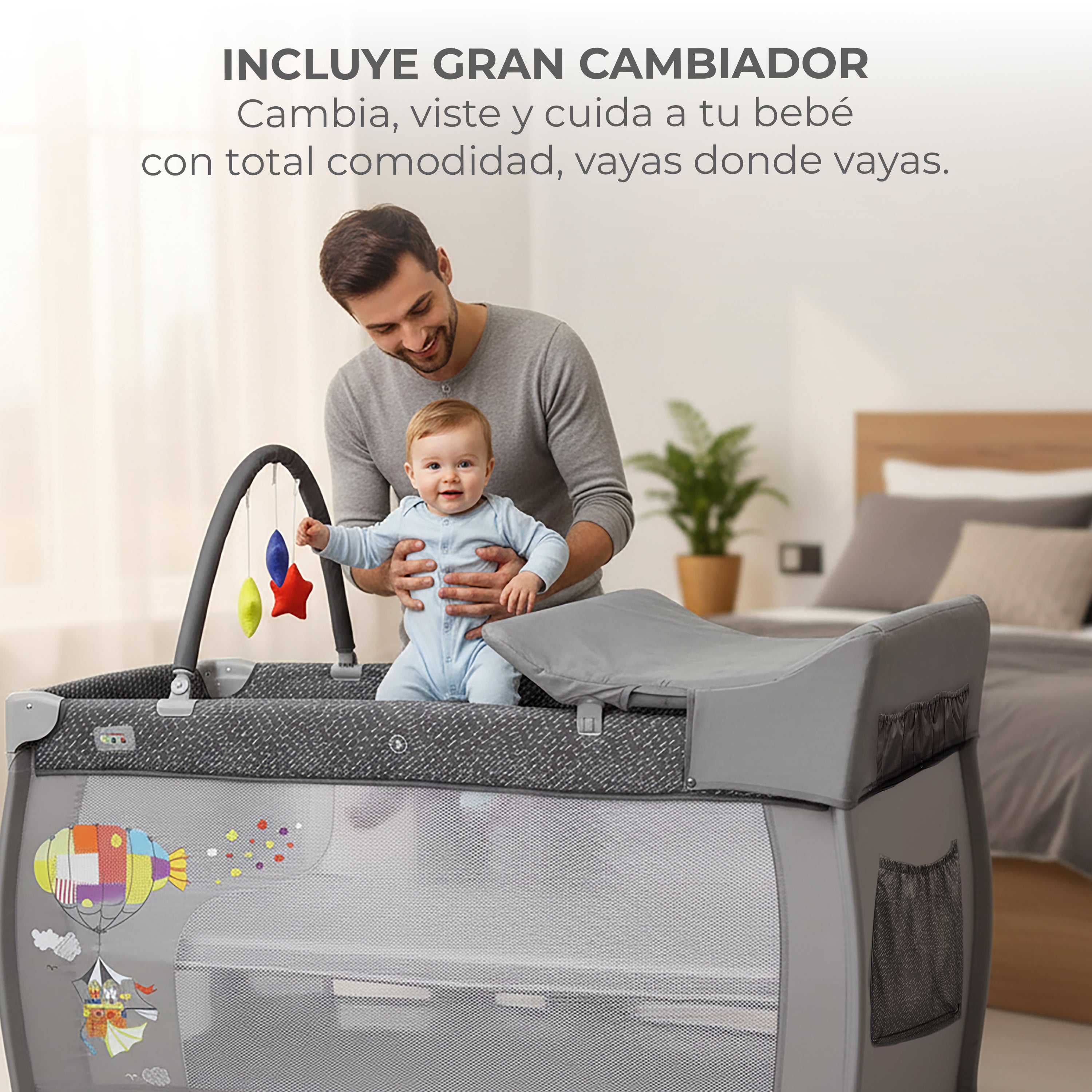 Cuna de viaje Completa Paraguas