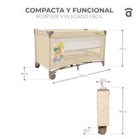 Smooth Animalia Travel Crib