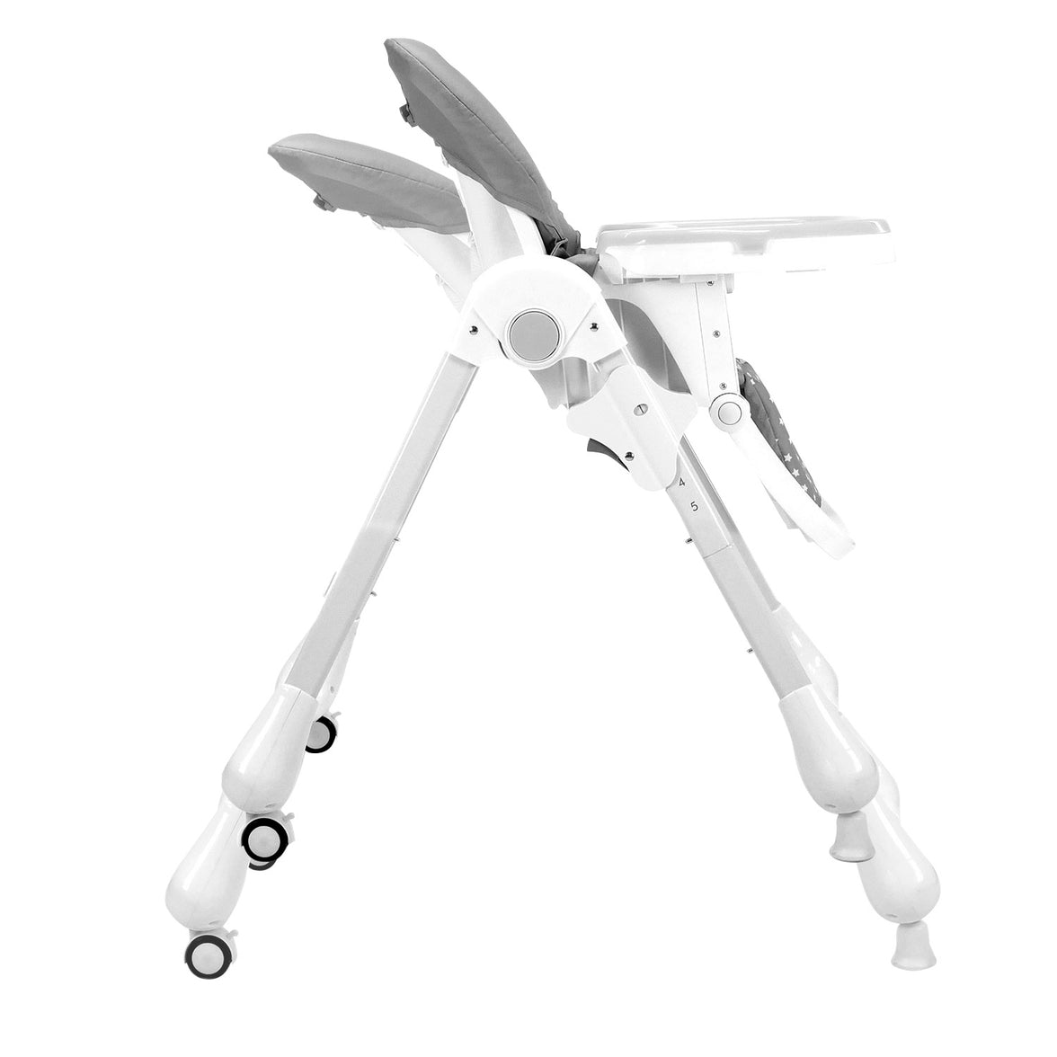 Gray Bunny Highchair with Wheels