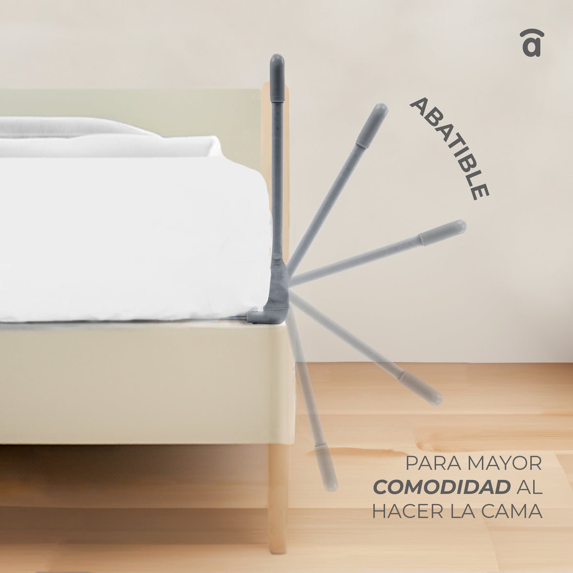 90cm Barrier for White Standard Bed