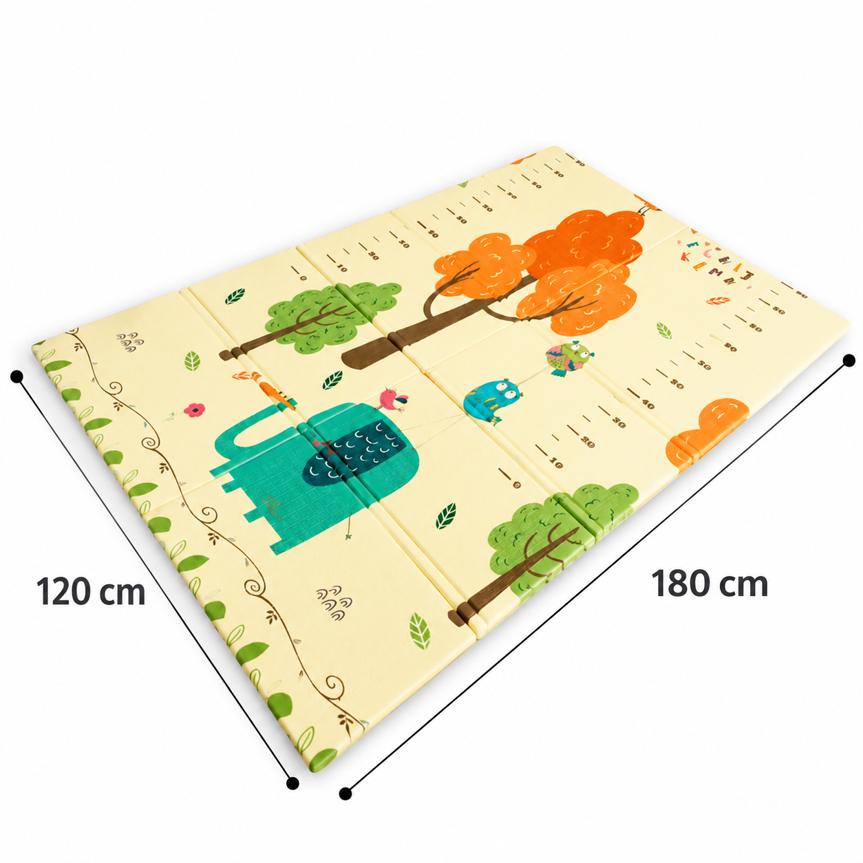 Tapete de brincar Funmat 120X180 cidade-floresta