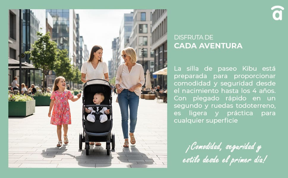 Banner 4 de Silla de paseo Kibu beige