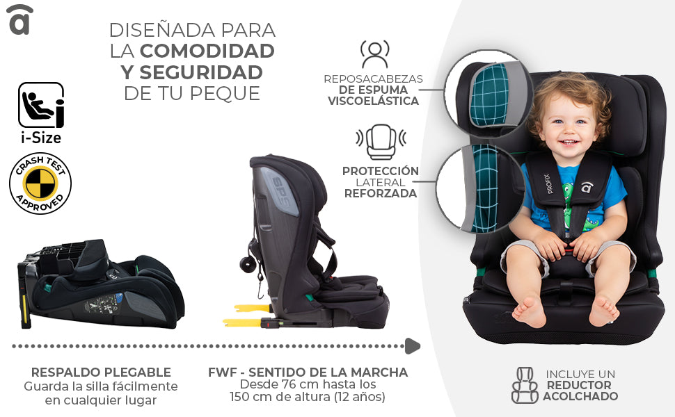 Banner 3 de I-Size Profix Gray Car Seat