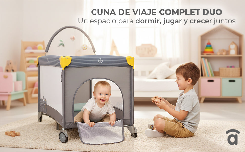 Banner 3 de Cuna de viaje Complet Dúo Perrito