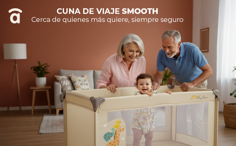 Banner 3 de Smooth Animalia Travel Crib