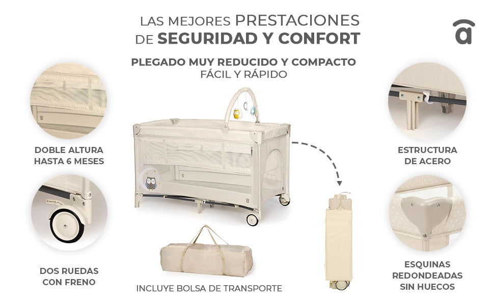 Banner 1 de Berço de viagem Completet Duo Coruja