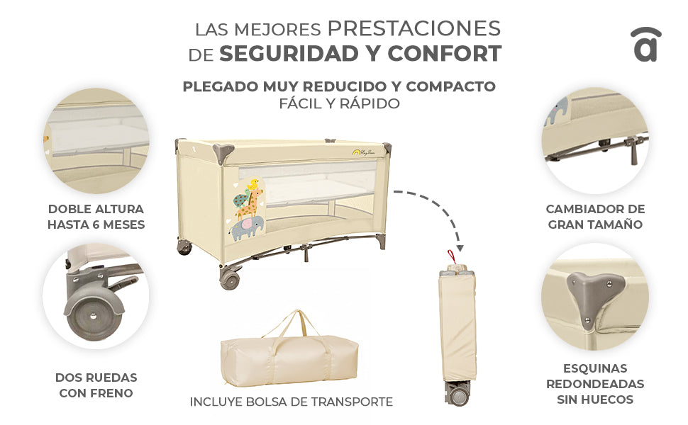 Banner 1 de Smooth Animalia Travel Crib