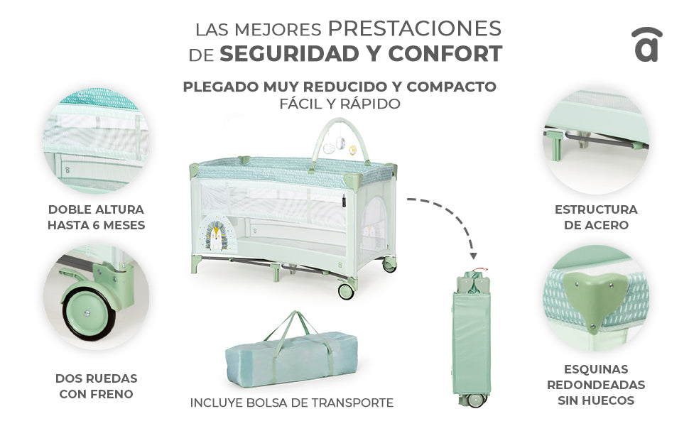 Banner 1 de Complet Duo Hedgehog travel cot