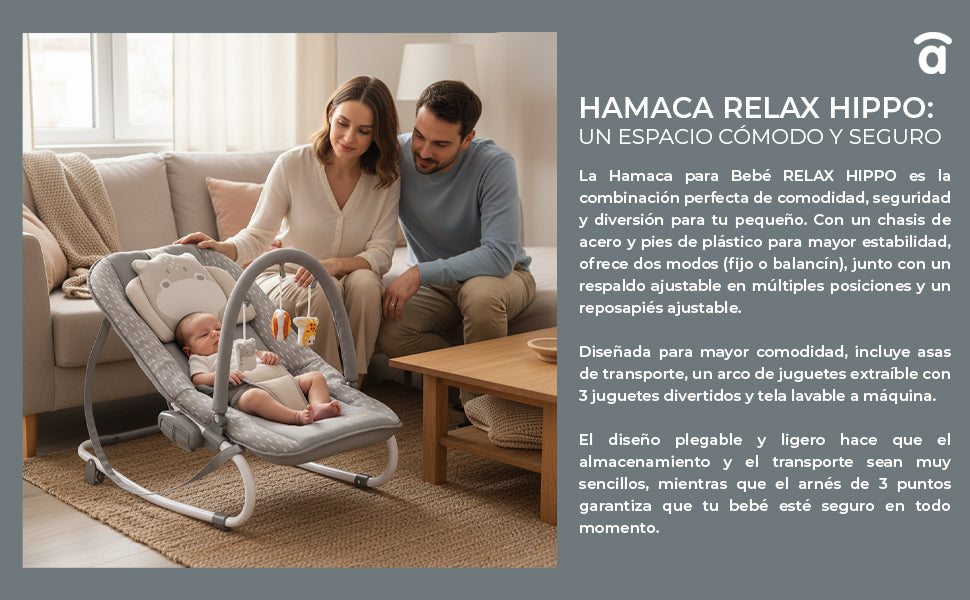 Banner 2 de Rede relaxante hipopótamo