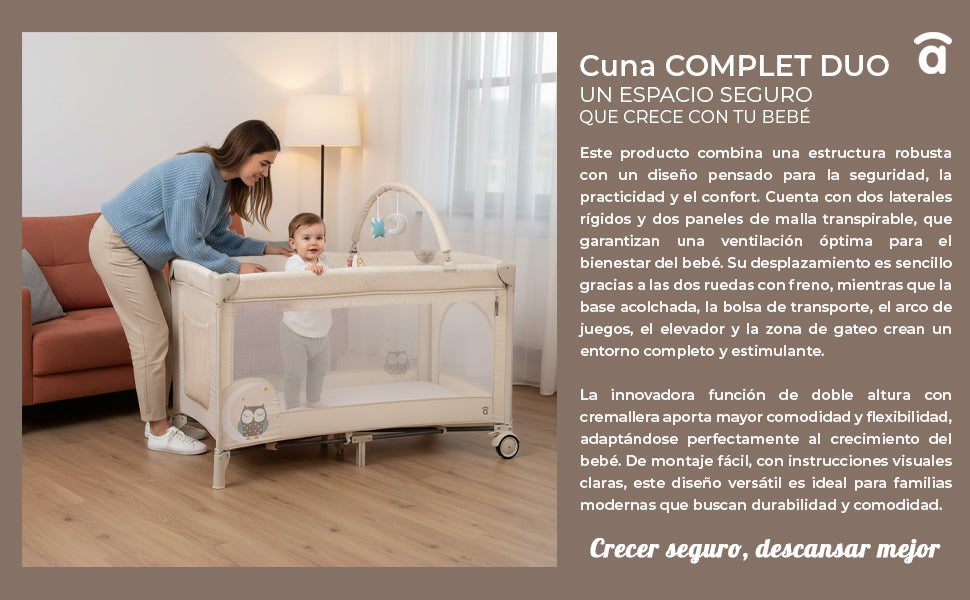 Banner 2 de Berço de viagem Completet Duo Coruja