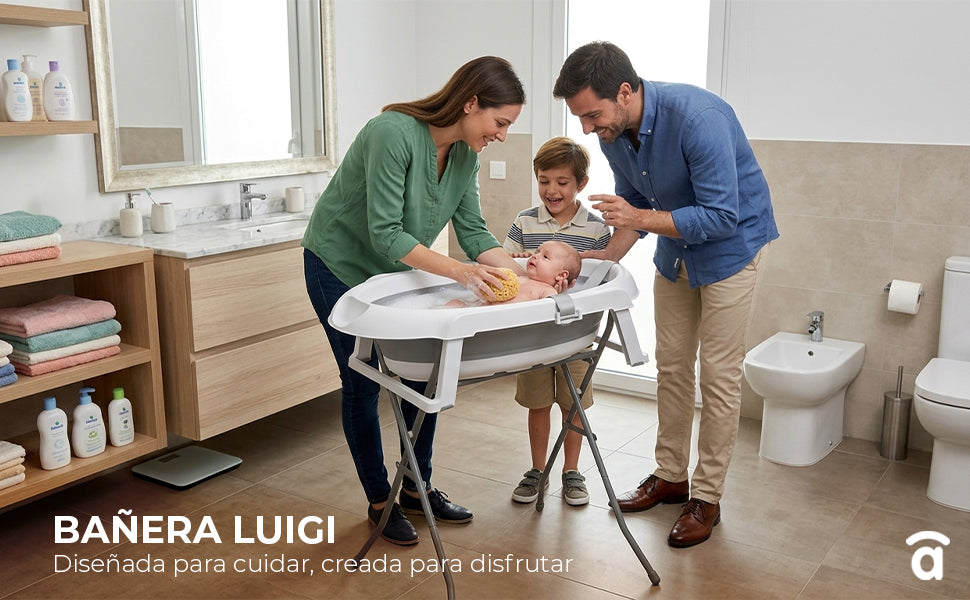 Banner 3 de Banheira dobrável com pés e redutor Luigi