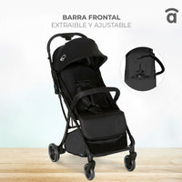 Hito black stroller