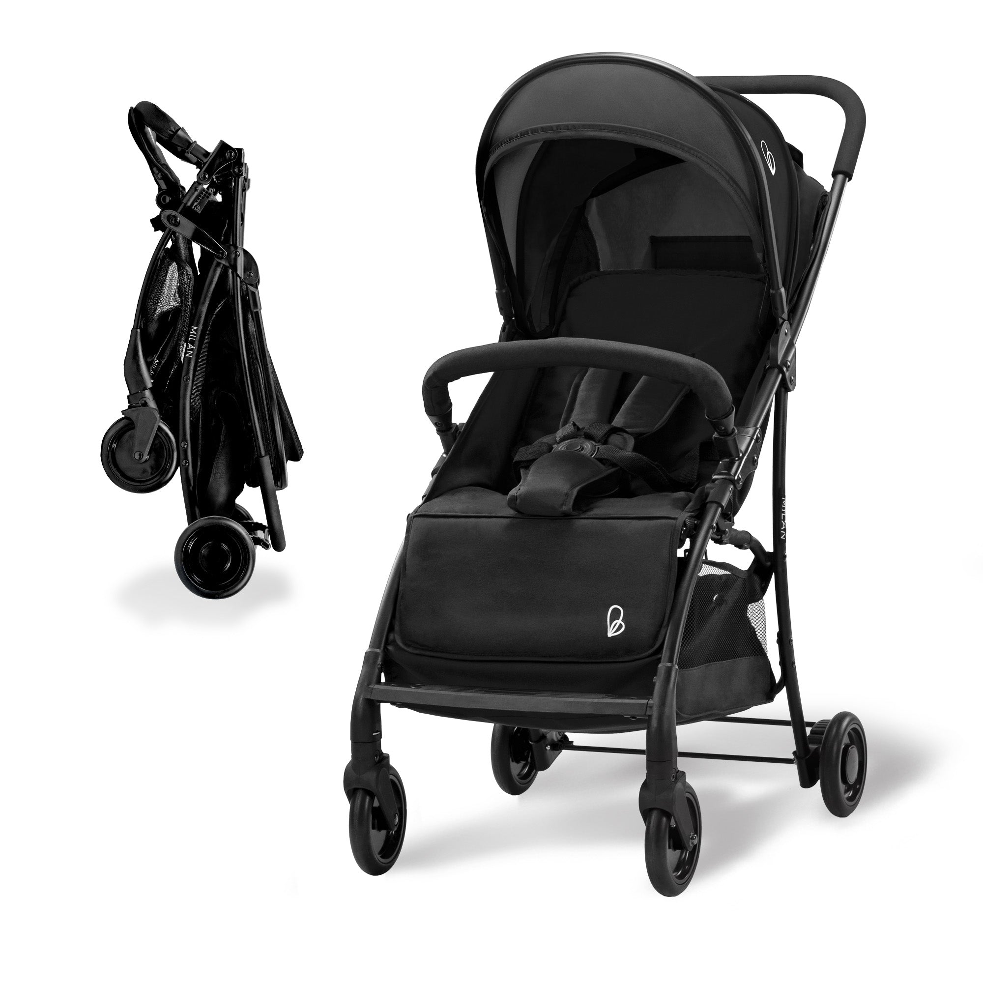 Milan Black Stroller