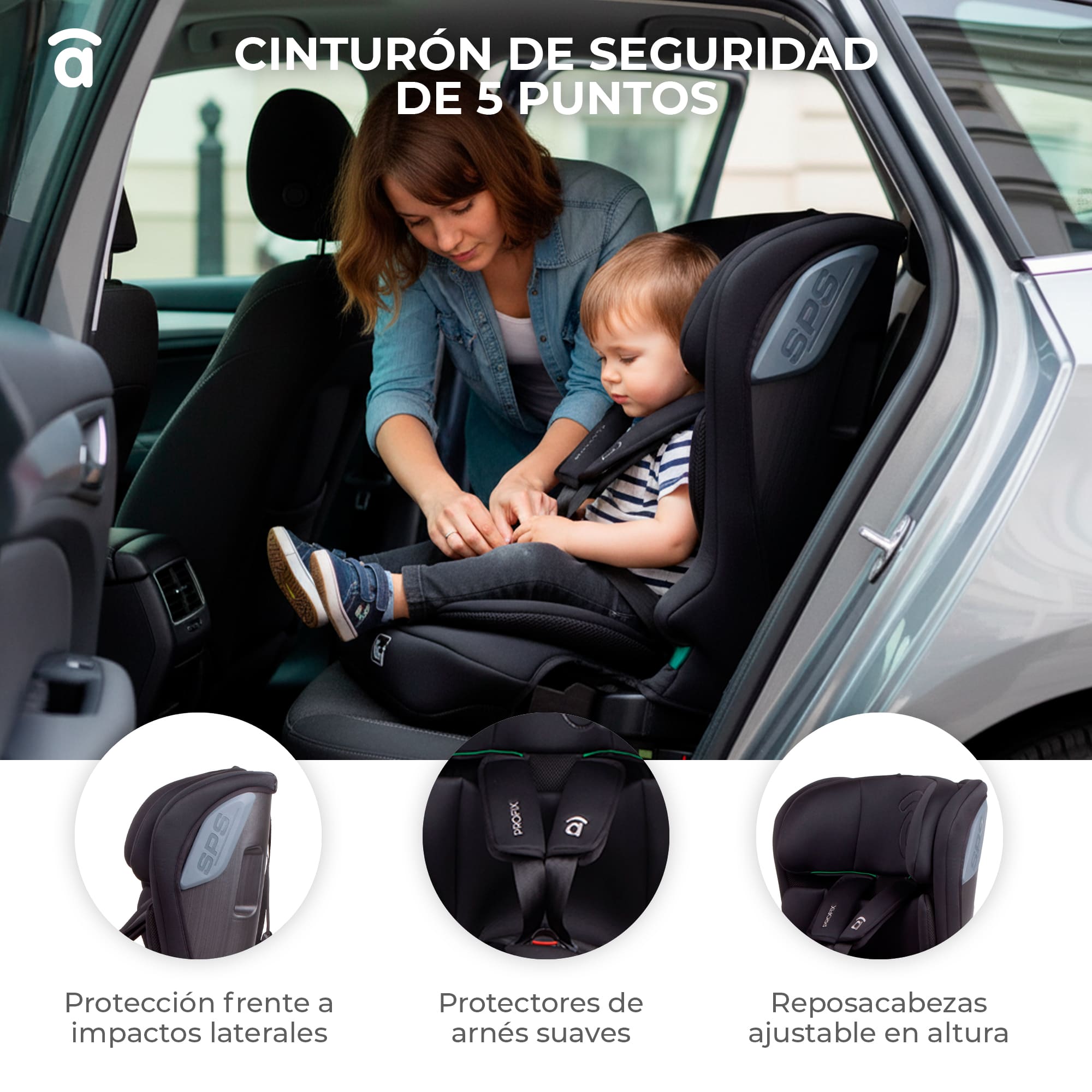 I-Size Profix Gray Car Seat