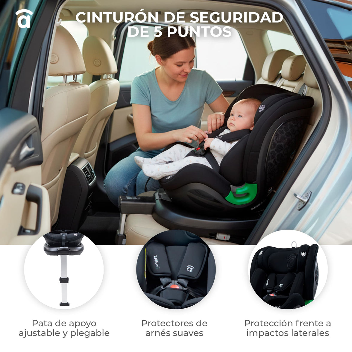 Upperfix Black Car Seat