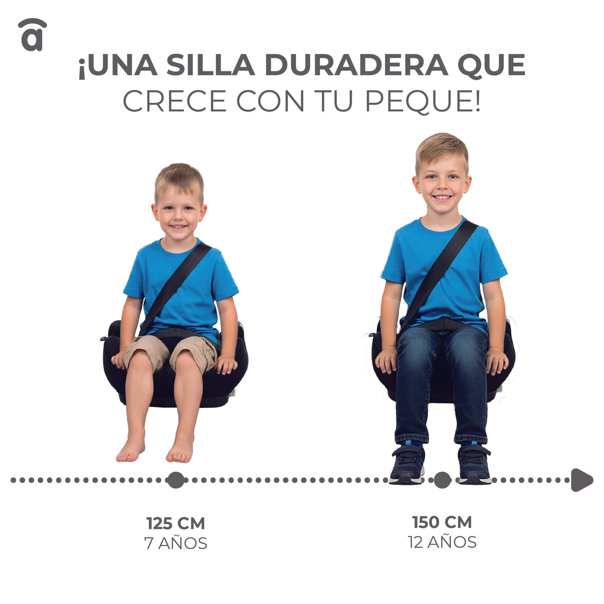 Gray Alzafix I-Size Car Seat