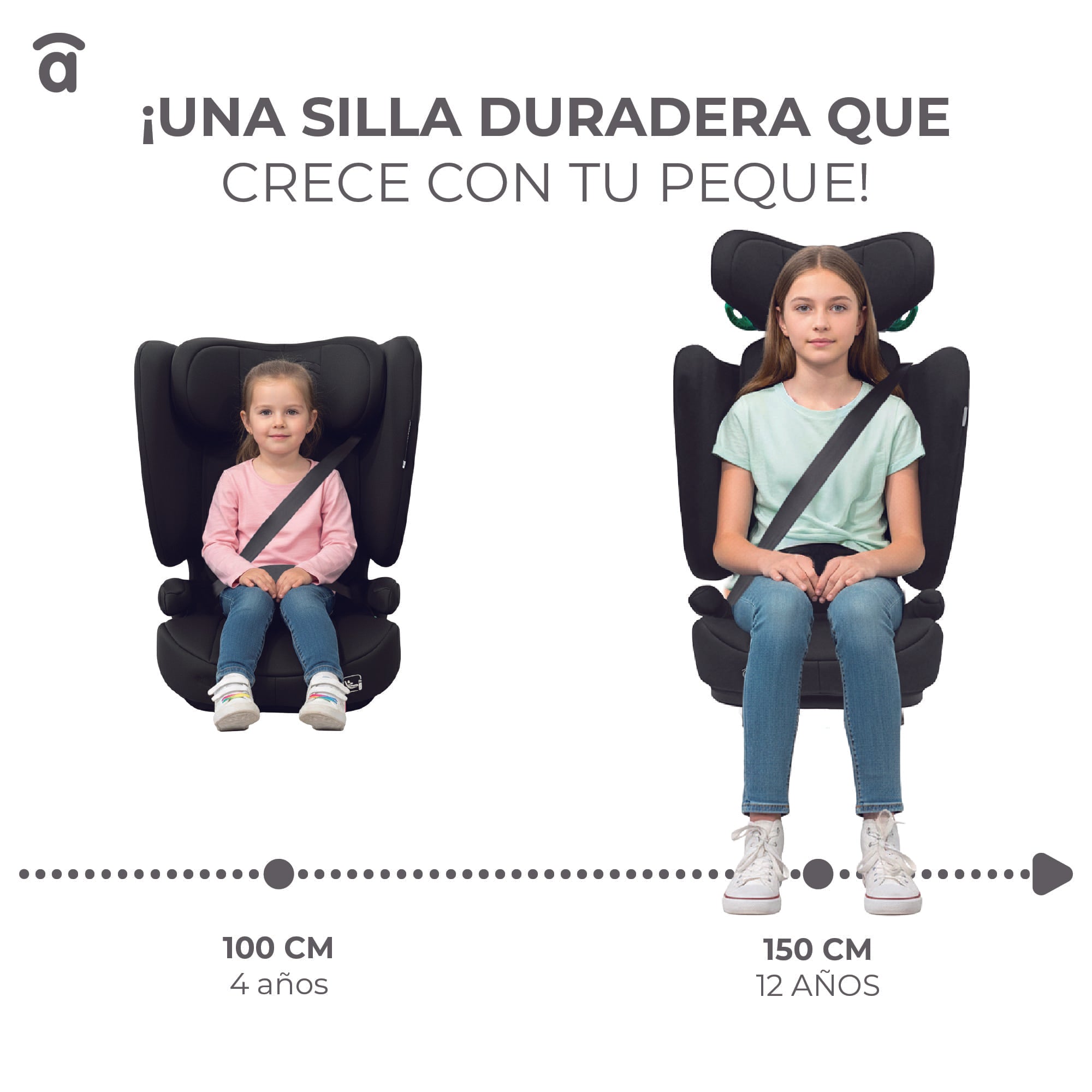 Siège d'auto gris Omniguard