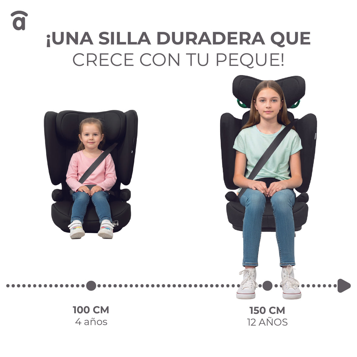 Siège d'auto gris Omniguard