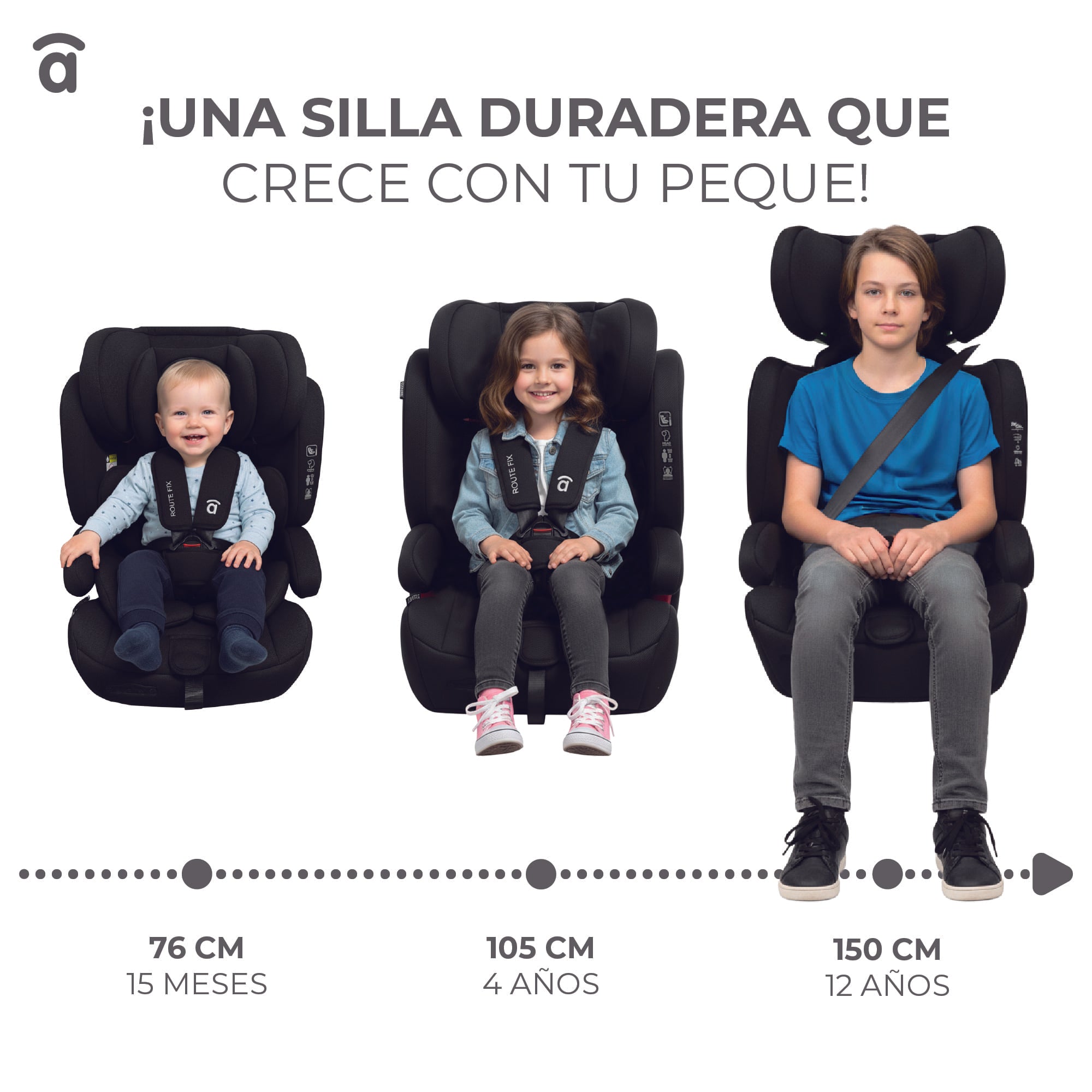 Silla de Auto RouteFix Negro