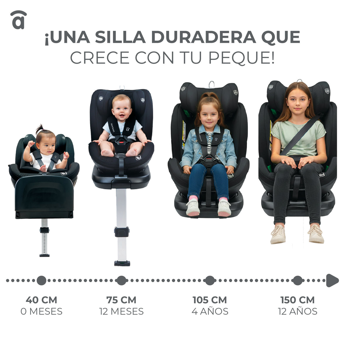 Silla de Auto Upperfix Negro