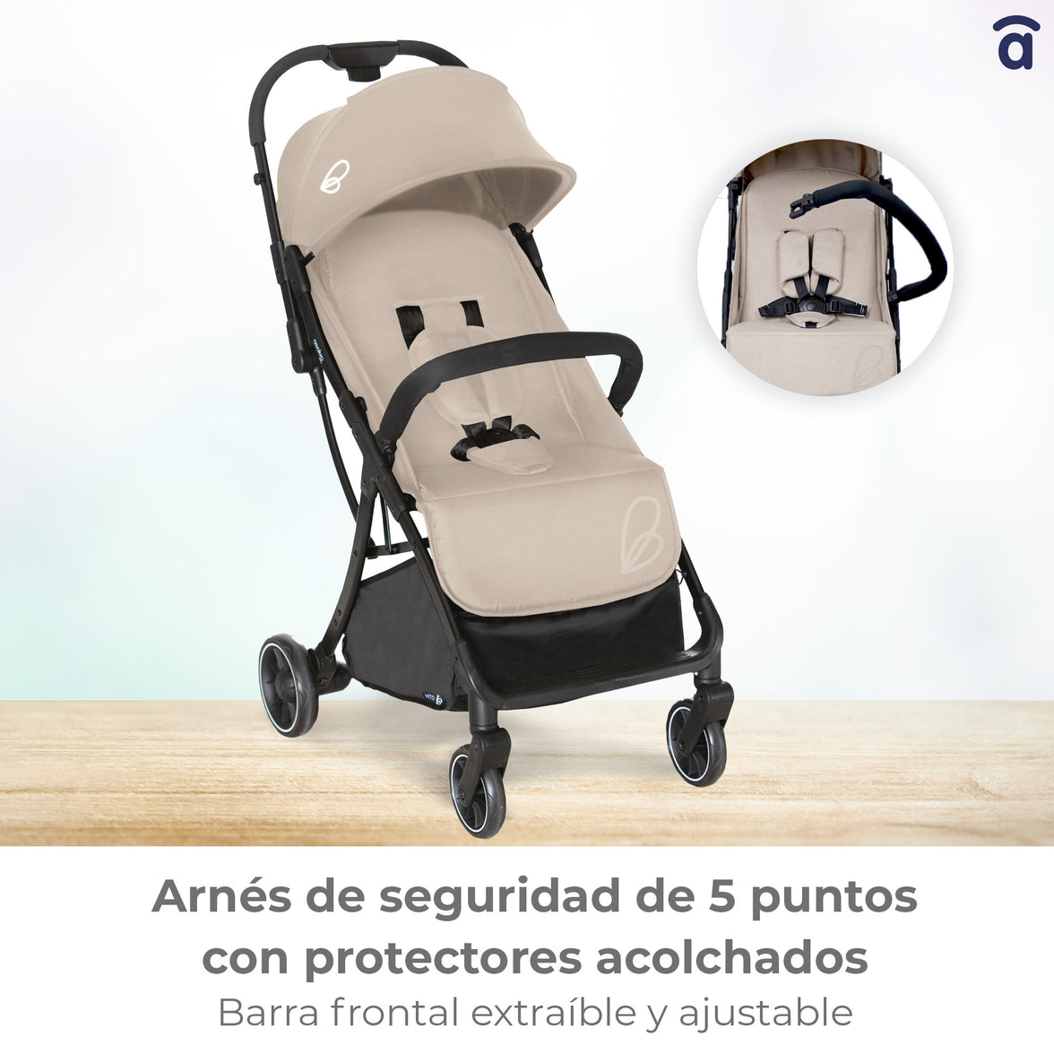 Hito beige stroller