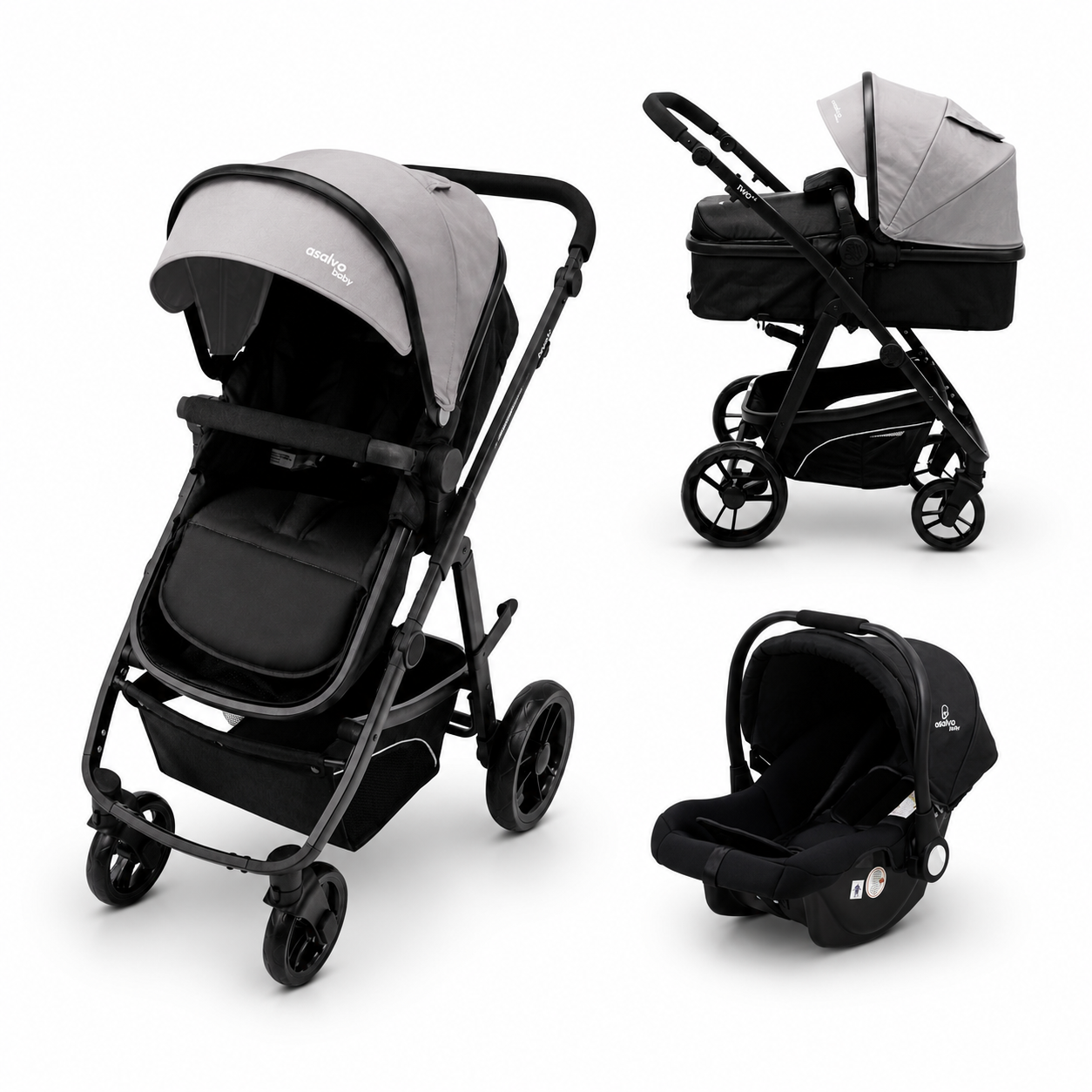 Cabriolet Trio Two+ 2 Gris