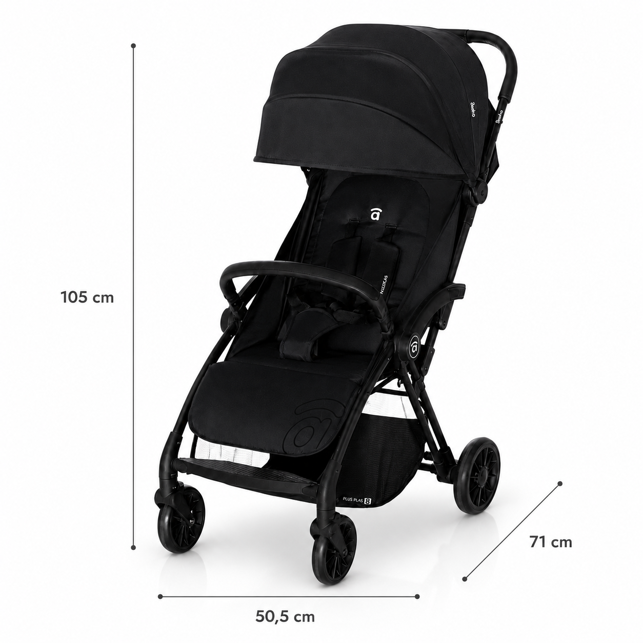 Silla de paseo Plis Plas negro